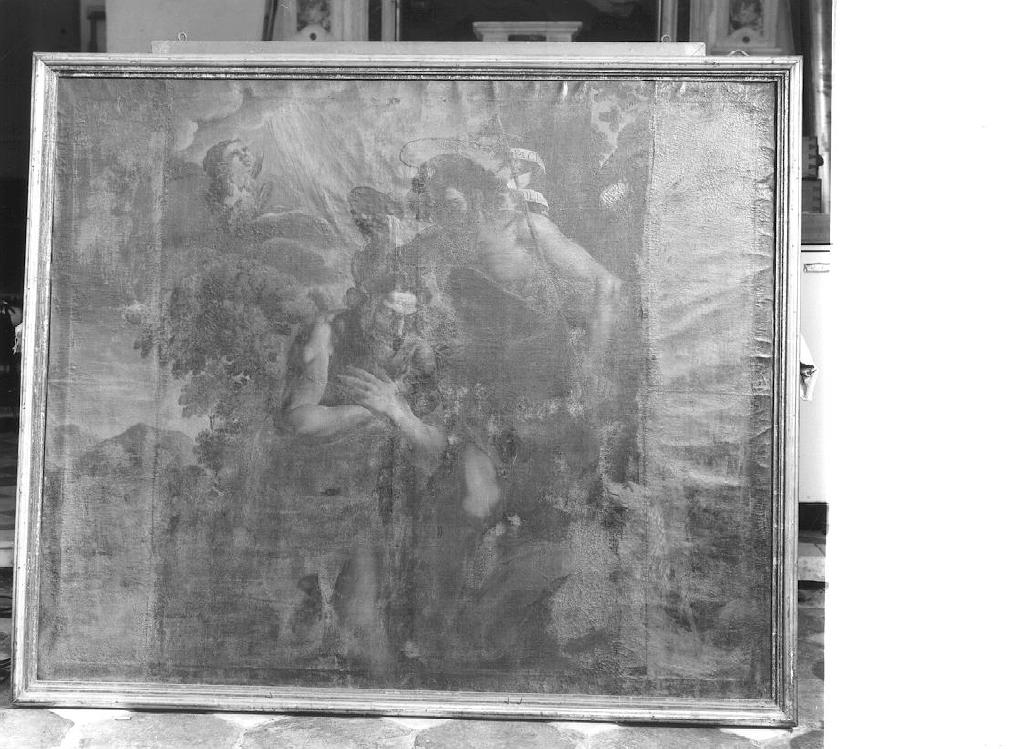 BATTESIMO DI CRISTO, SCENA BIBLICA (dipinto, opera isolata) di Airoli Angela Veronica (metà sec. XVII)