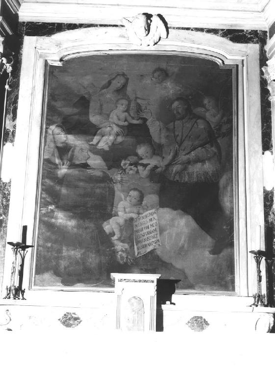 Madonna con Bambino e Santi; Martirio di San Giovanni Nepomuceno, Madonna con Bambino e Santi (pala d'altare, opera isolata) - ambito ligure (secondo quarto sec. XVIII)