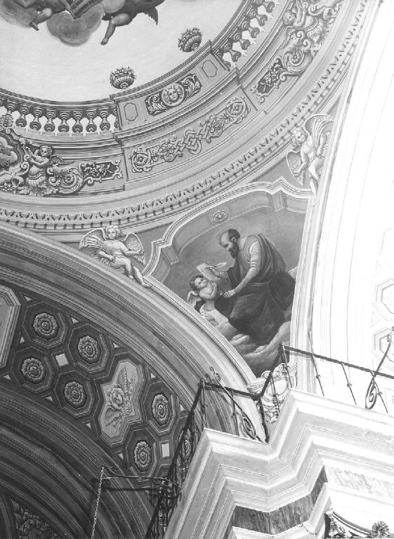 S. MATTEO, quattro evangelisti (dipinto, complesso decorativo) di Conza Di Rievo (secondo quarto sec. XIX)