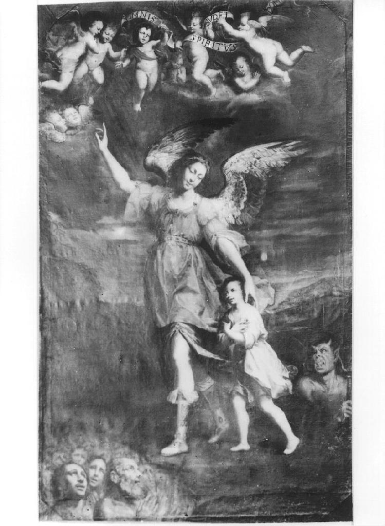 angelo custode (dipinto, opera isolata) di Oderico Giovanni Paolo (secondo quarto sec. XVII)