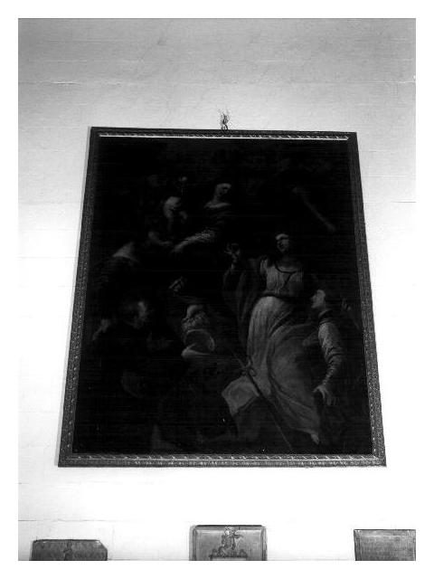 matrimonio mistico di Santa Caterina d'Alessandria (dipinto, opera isolata) di Bertolotto Giovanni Lorenzo (fine/inizio secc. XVII/ XVIII)