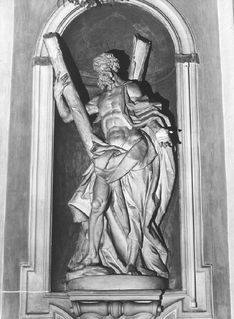 Sant'Andrea (statua, ciclo) di Schiaffino Francesco Maria, Carlone Diego Francesco (secondo quarto sec. XVIII)