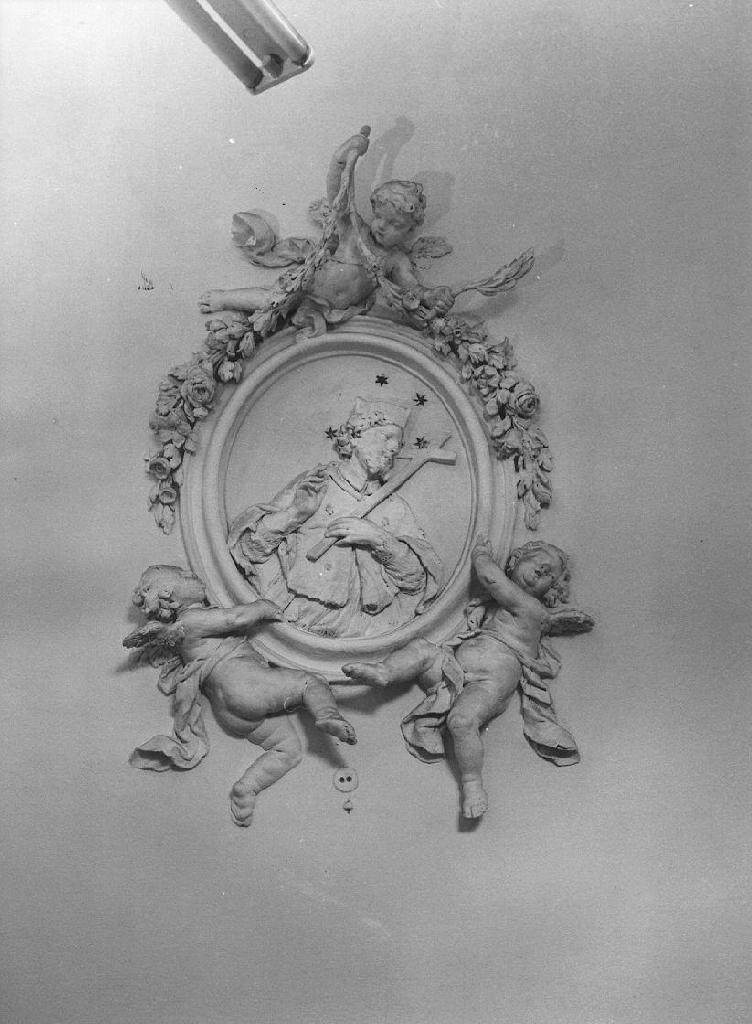 SAN GIOVANNI NEPOMUCENO (rilievo, opera isolata) di Carlone Diego Francesco (sec. XVIII)
