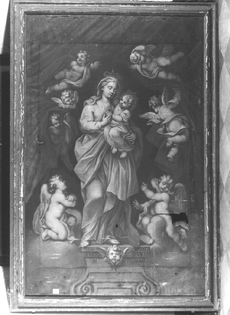 Madonna di Trapani, Madonna con Bambino e angeli (dipinto, opera isolata) - ambito ligure (sec. XVIII)