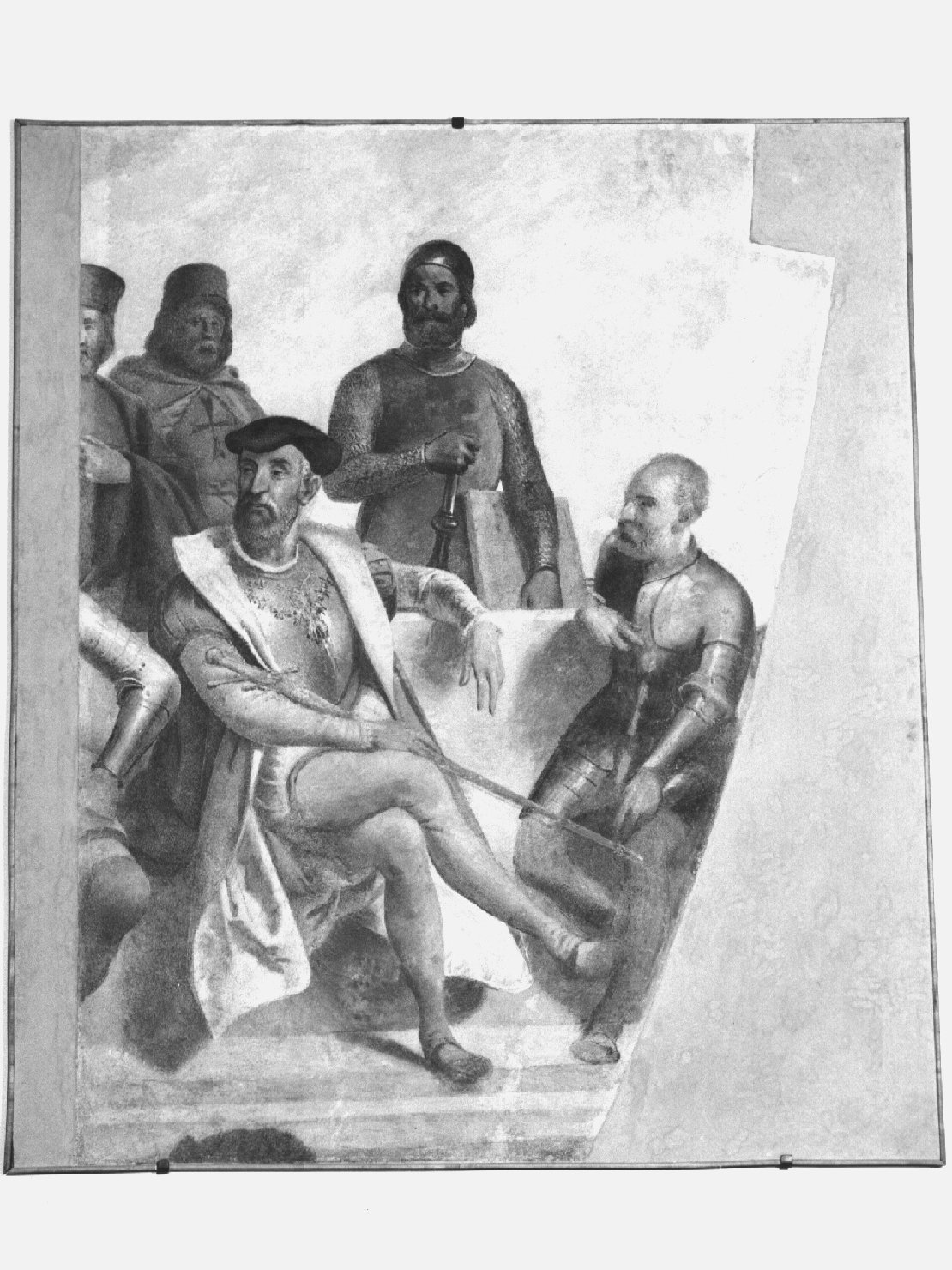 Personaggi storici (dipinto, frammento) di Isola Giuseppe (terzo quarto sec. XIX)