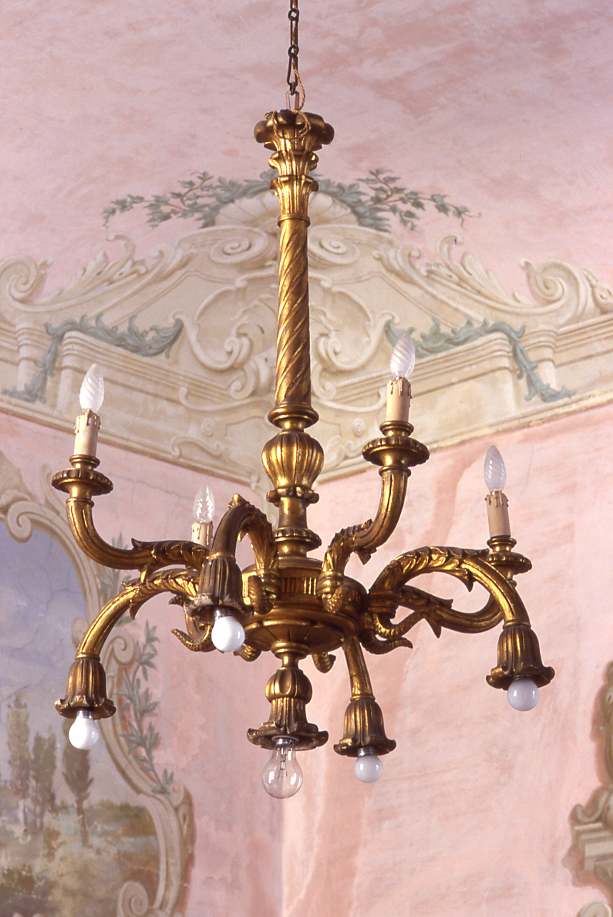 lampadario - a bracci, opera isolata - PRODUZIONE LIGURE (sec. XIX)