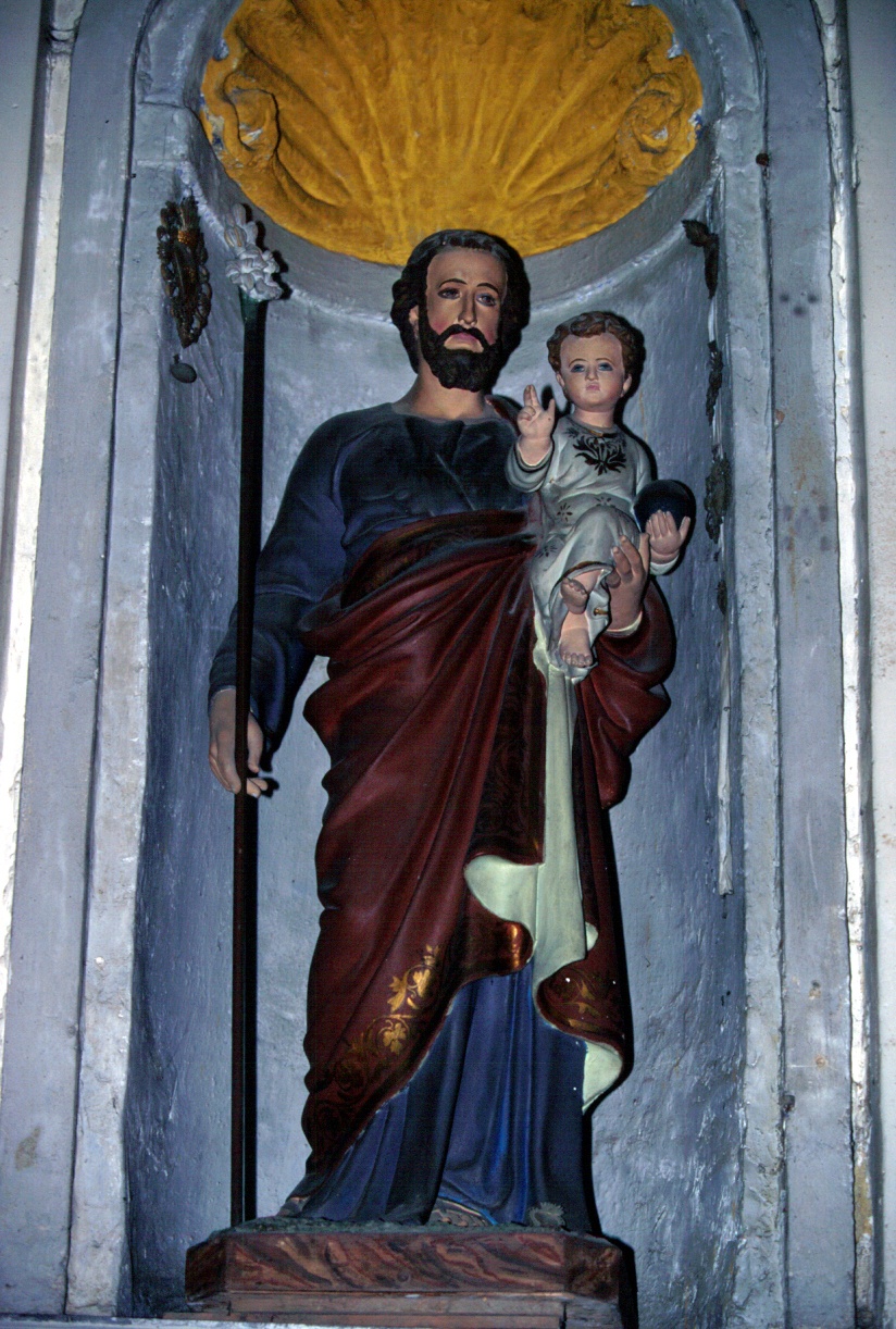 San Giuseppe e Gesù Bambino (statua, opera isolata) - ambito ligure (seconda metà sec. XIX)
