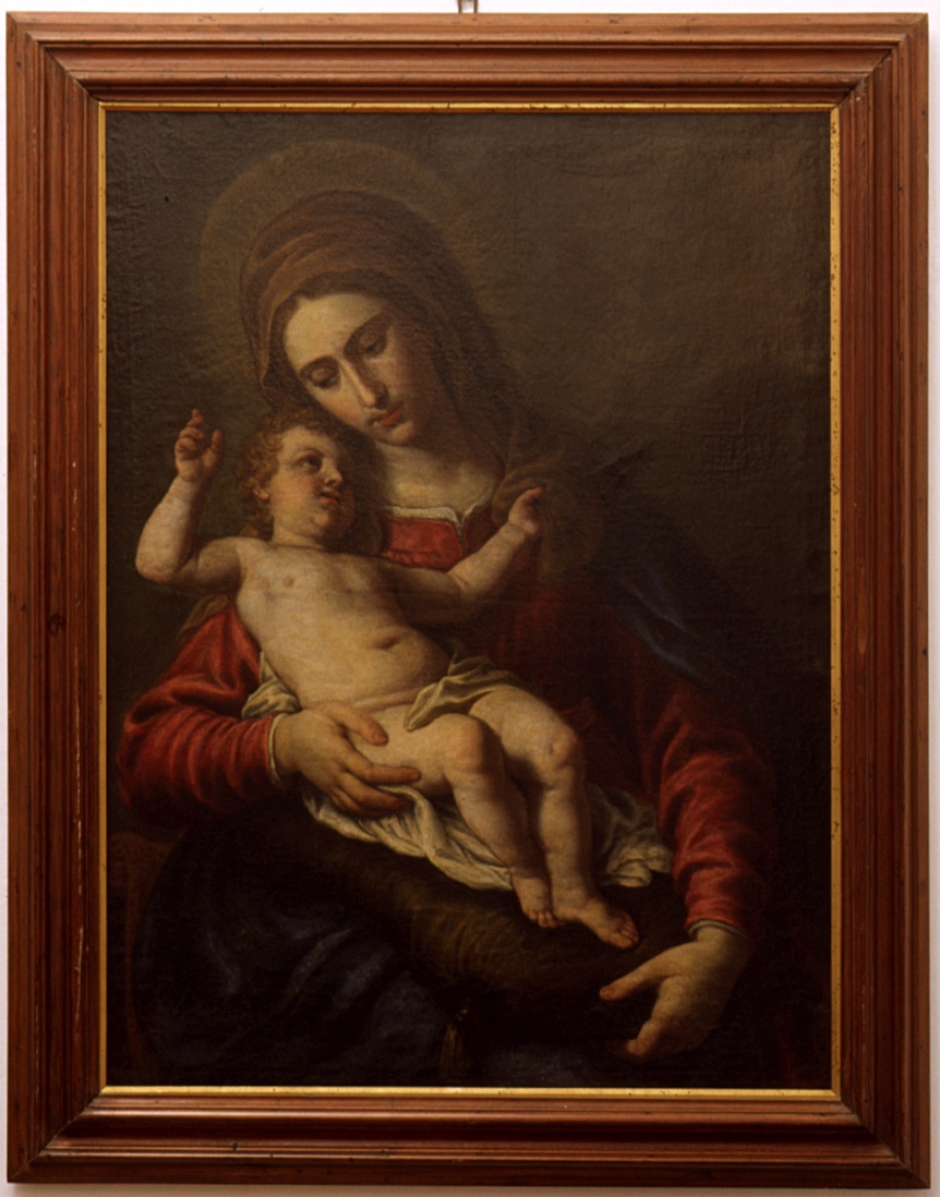 MADONNA CON BAMBINO (dipinto, opera isolata) di Robatto Giovanni Stefano (primo quarto sec. XVIII)