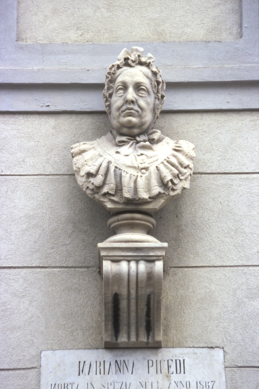Ritratto d'uomo (busto, opera isolata) - bottega ligure (sec. XIX)
