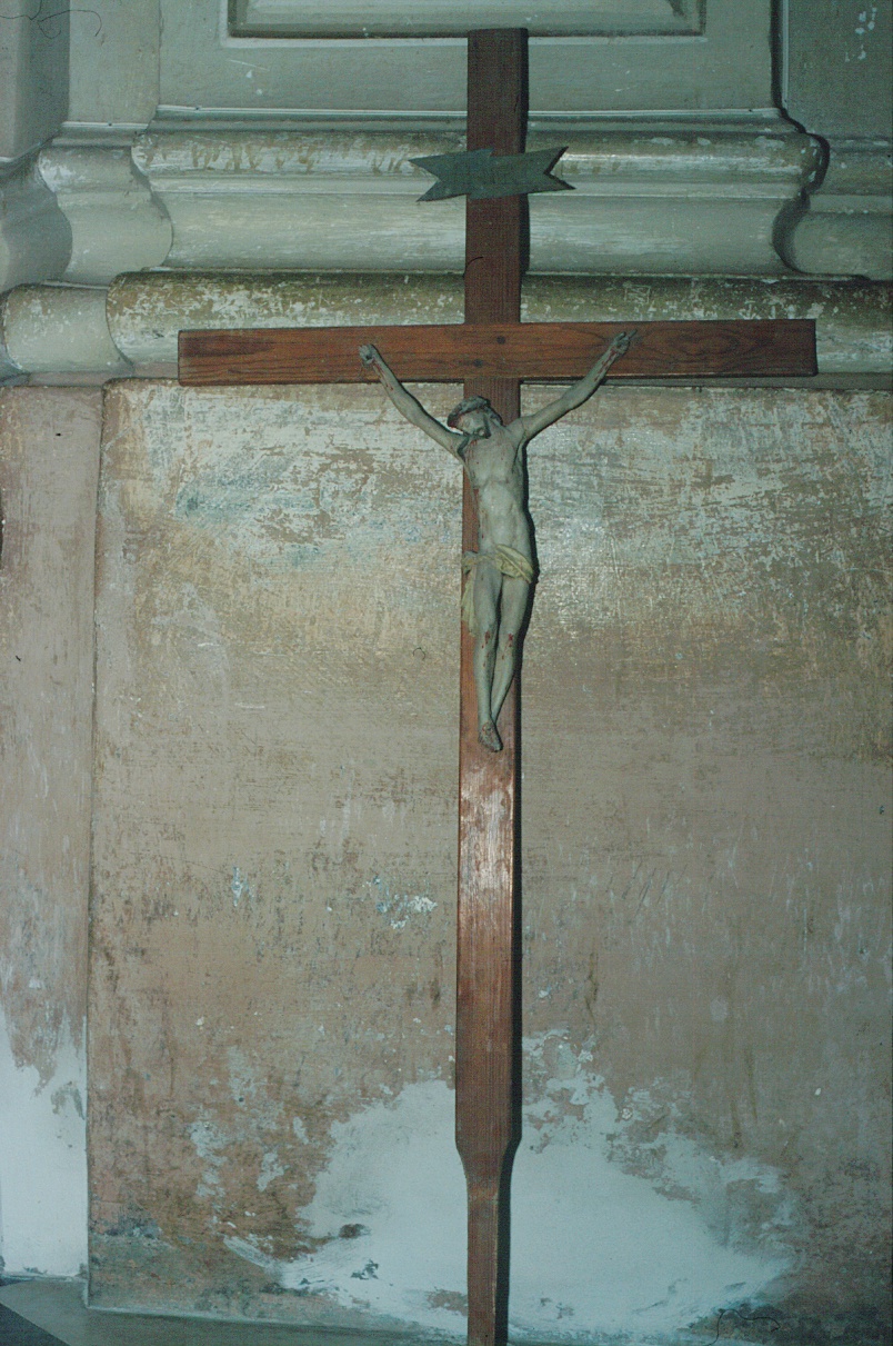 Cristo crocifisso (crocifisso, opera isolata) - PRODUZIONE LIGURE (metà sec. XIX)