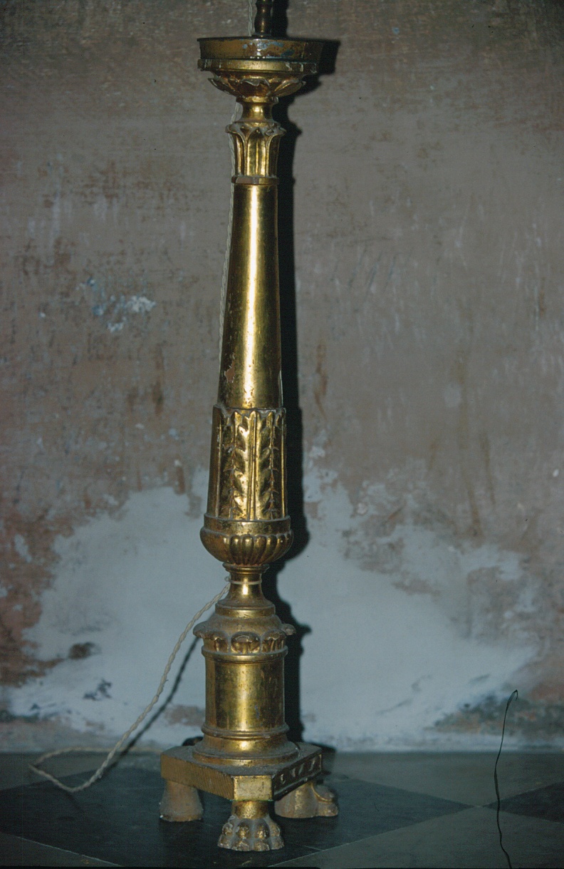 candeliere d'altare, serie - PRODUZIONE LIGURE (metà sec. XIX)