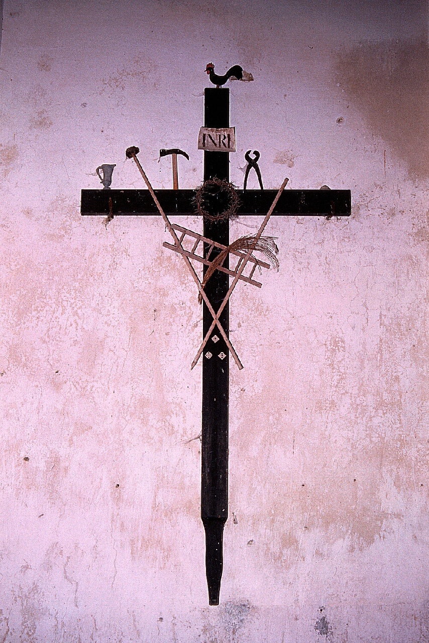 croce processionale, opera isolata - ambito ligure (seconda metà sec. XVIII)