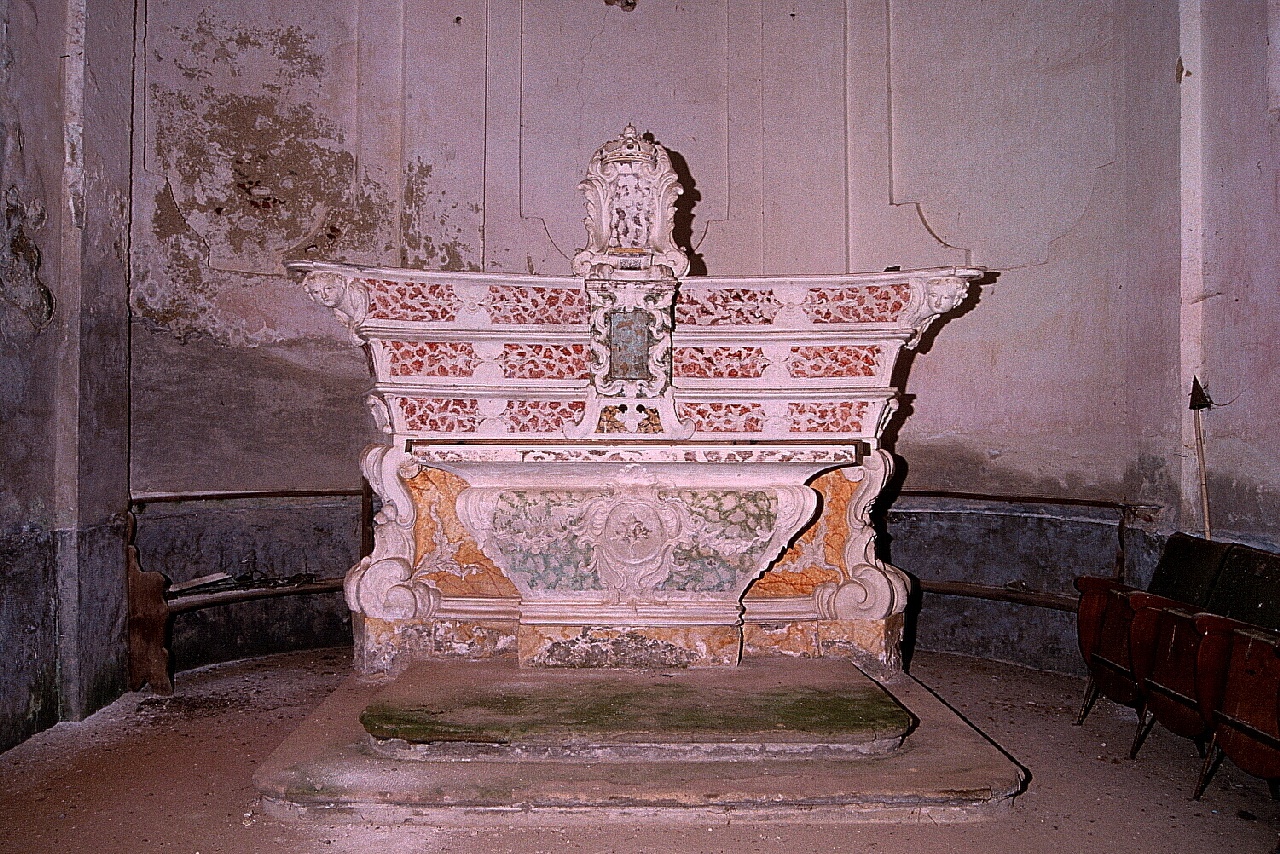 altare maggiore, opera isolata - ambito ligure (inizio sec. XVII)