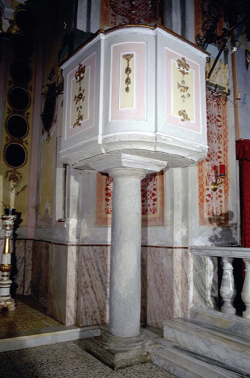 pulpito, opera isolata - ambito ligure-piemontese (prima metà sec. XVIII)