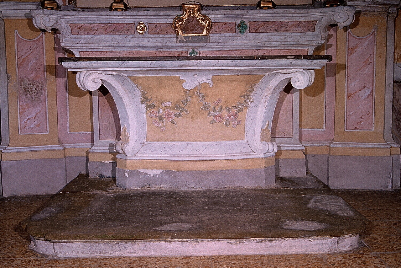 altare, opera isolata - ambito ligure-piemontese (terzo quarto sec. XVII)