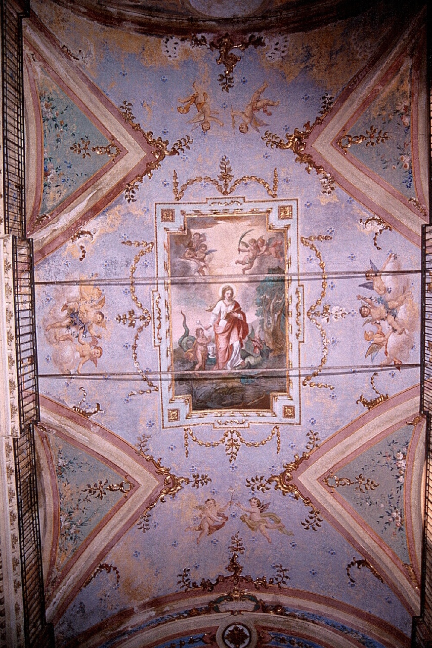 SANTA MARGHERITA CON IL DRAGO (dipinto, elemento d'insieme) - ambito ligure-piemontese (ultimo quarto sec. XVII)