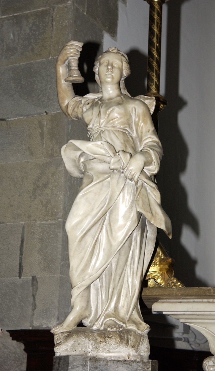 angelo reggitorcia (statua, opera isolata) di Moisé Domenico (metà sec. XVIII)
