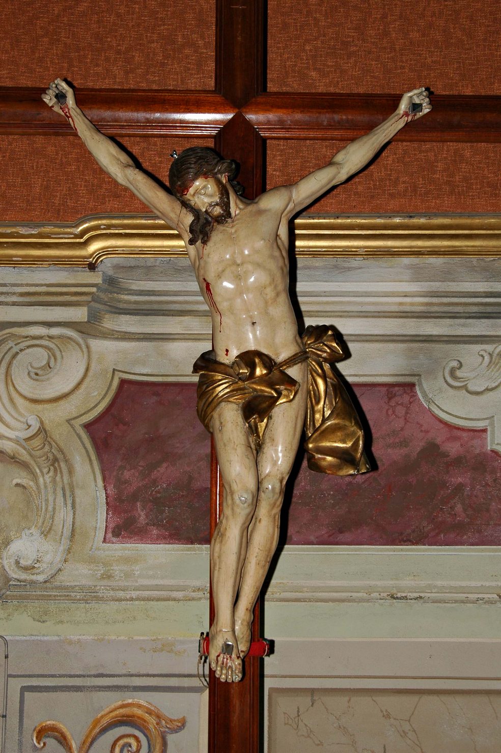Cristo crocifisso (crocifisso, opera isolata) - bottega ligure (seconda metà sec. XIX)