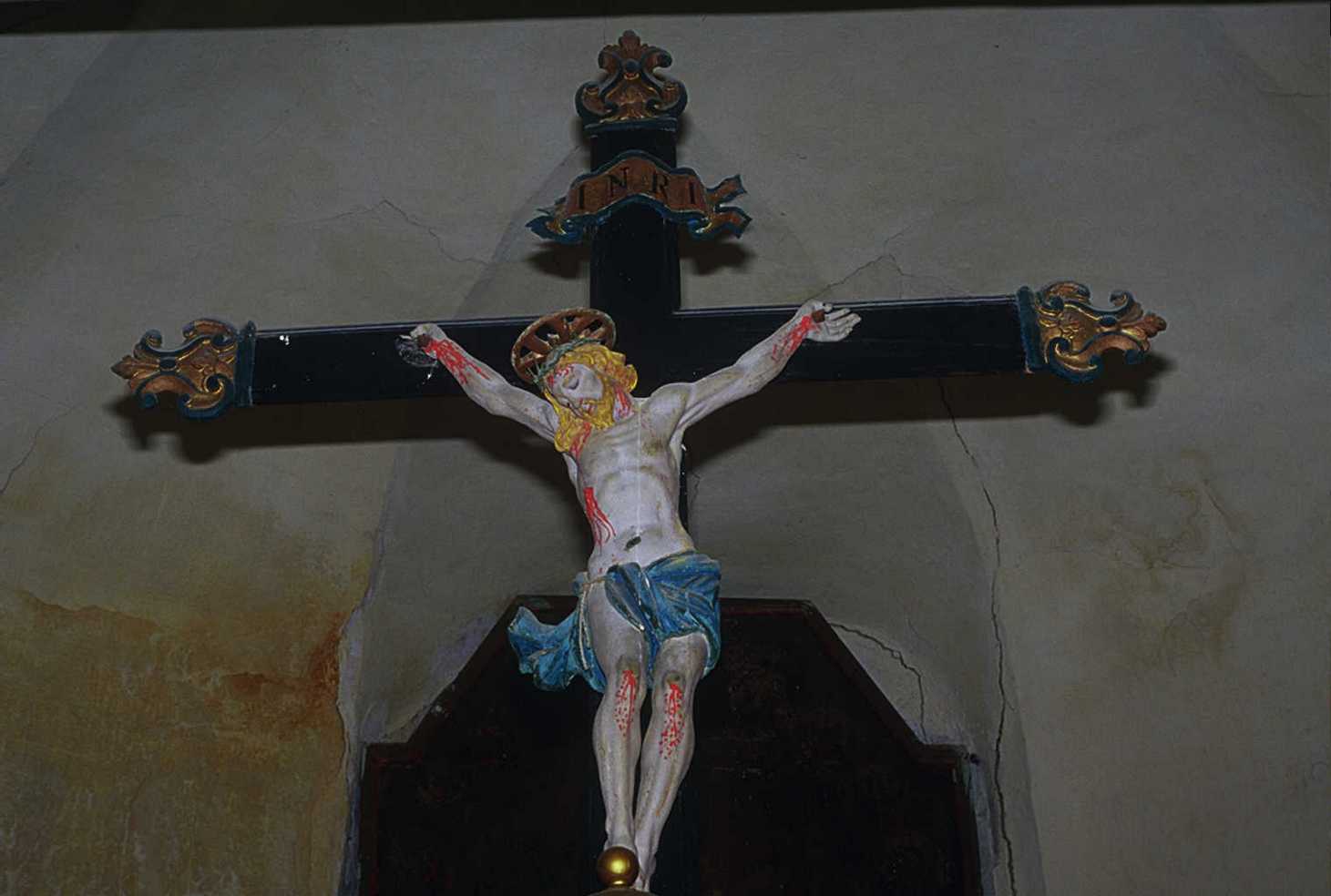 Cristo crocifisso (crocifisso, opera isolata) - ambito ligure (seconda metà sec. XVIII)