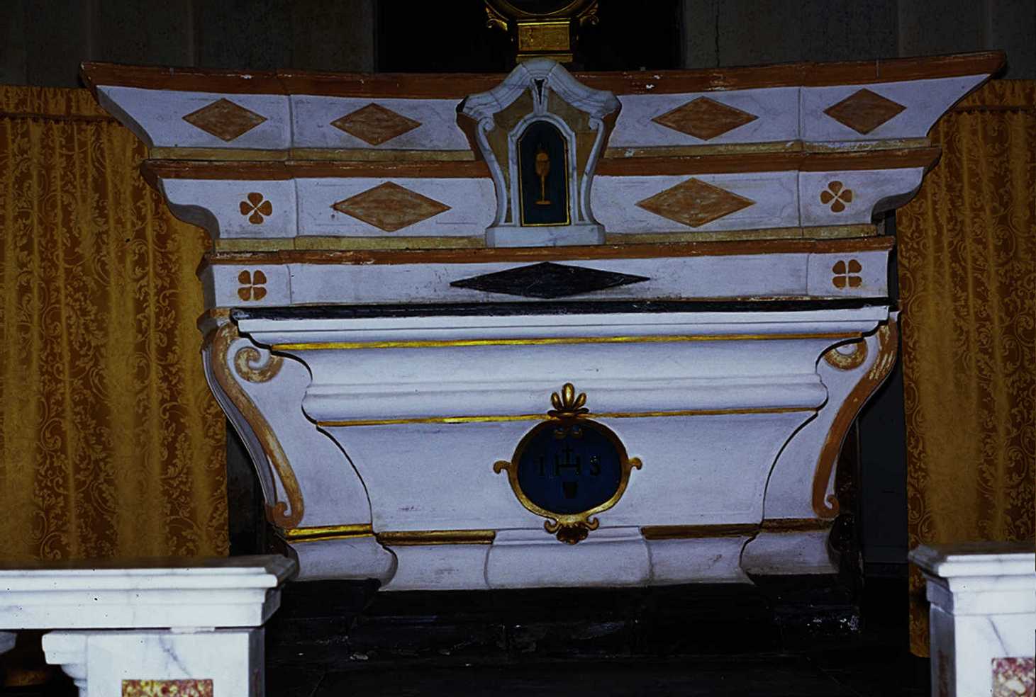altare maggiore, opera isolata - ambito ligure (prima metà sec. XVIII)
