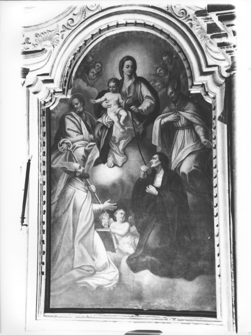 Madonna della Cintola (dipinto, opera isolata) di Canepa Giovan Battista (terzo quarto sec. XVIII)