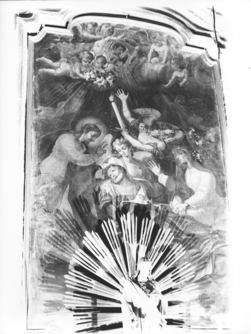 MORTE DI SAN GIUSEPPE (dipinto, opera isolata) di Canepa Giovan Battista (terzo quarto sec. XVIII)