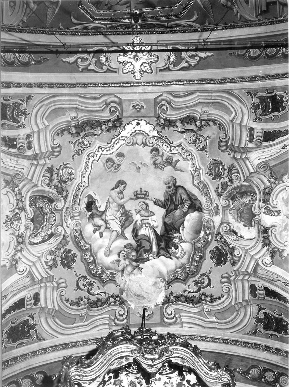 incoronazione di Maria Vergine (dipinto, opera isolata) - ambito ligure (sec. XIX)