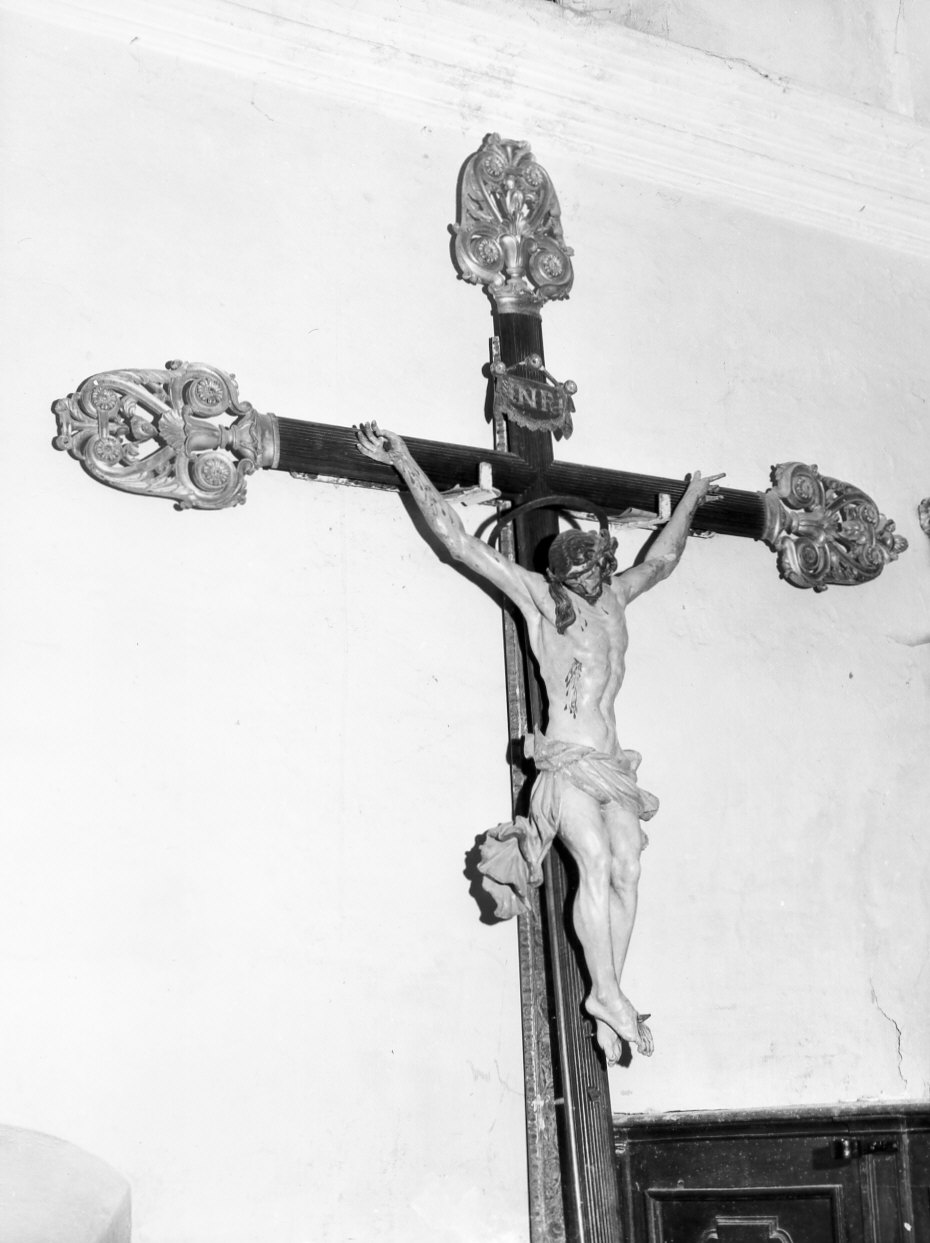 Cristo crocifisso (crocifisso, opera isolata) - bottega italiana (sec. XVIII, sec. XIX)