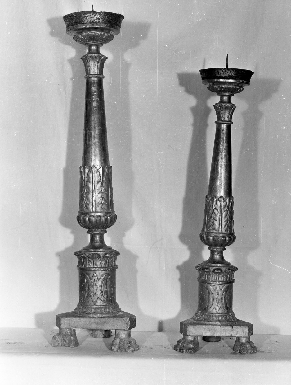 candeliere, serie - bottega ligure (sec. XIX)