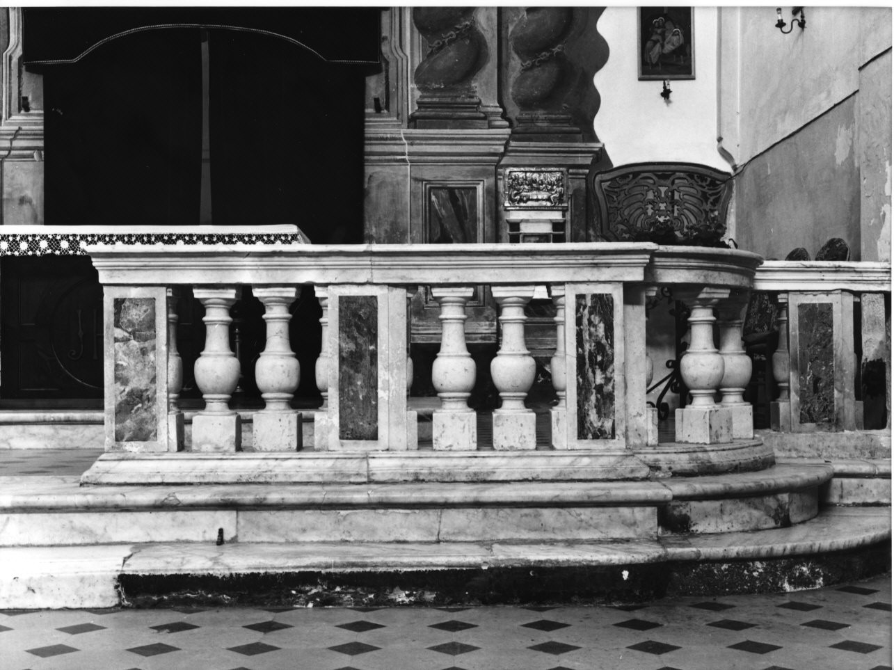 balaustrata di altare, coppia - bottega italiana (sec. XVIII)