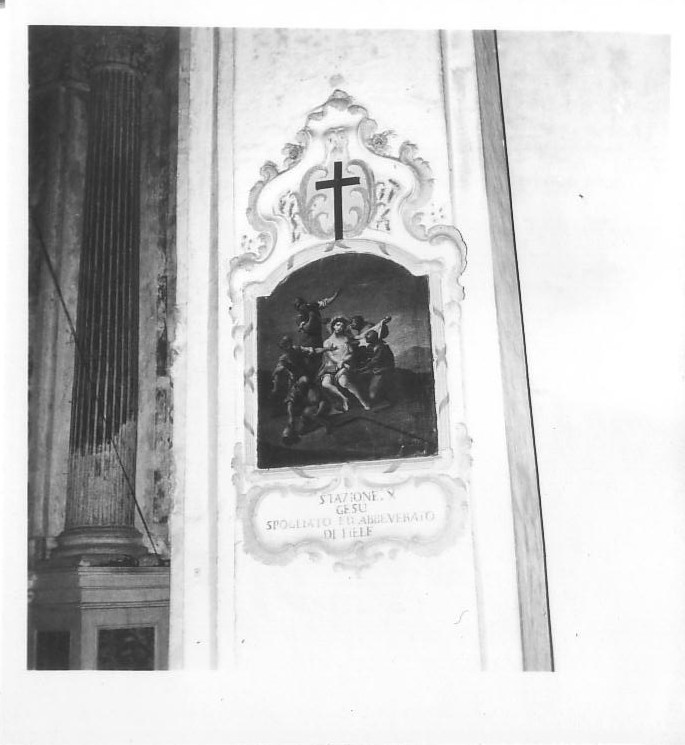 stazione X: Gesù spogliato e abbeverato di fiele (Via Crucis, elemento d'insieme) - ambito ligure (seconda metà sec. XVIII)