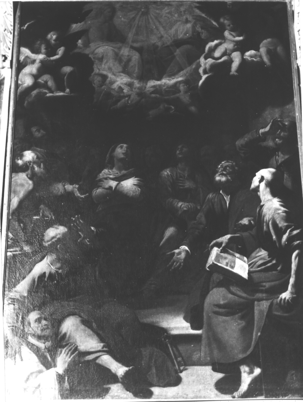 Pentecoste (dipinto, elemento d'insieme) di Fiasella Domenico detto Sarzana (sec. XVII)