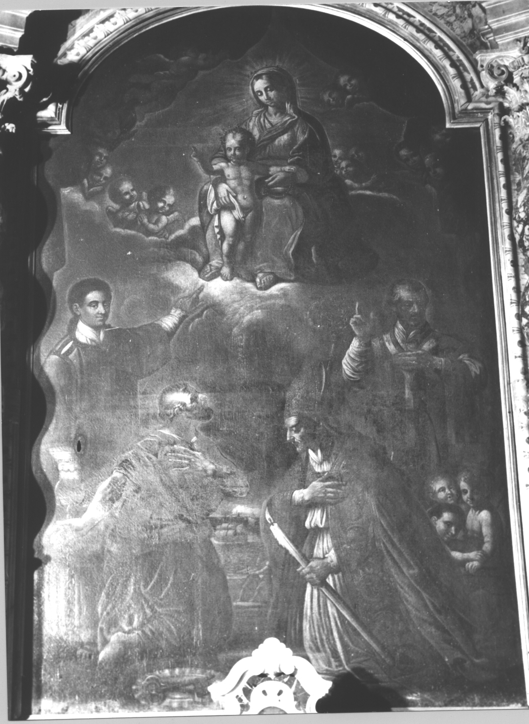 Madonna con Bambino e Santi (dipinto, opera isolata) - ambito ligure (sec. XVIII)
