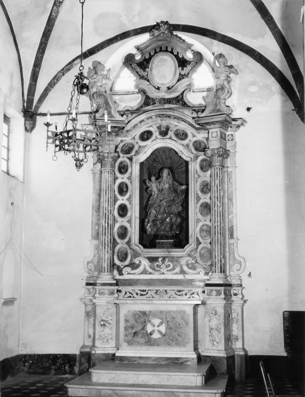 mensa d'altare, elemento d'insieme - bottega ligure (sec. XVIII)