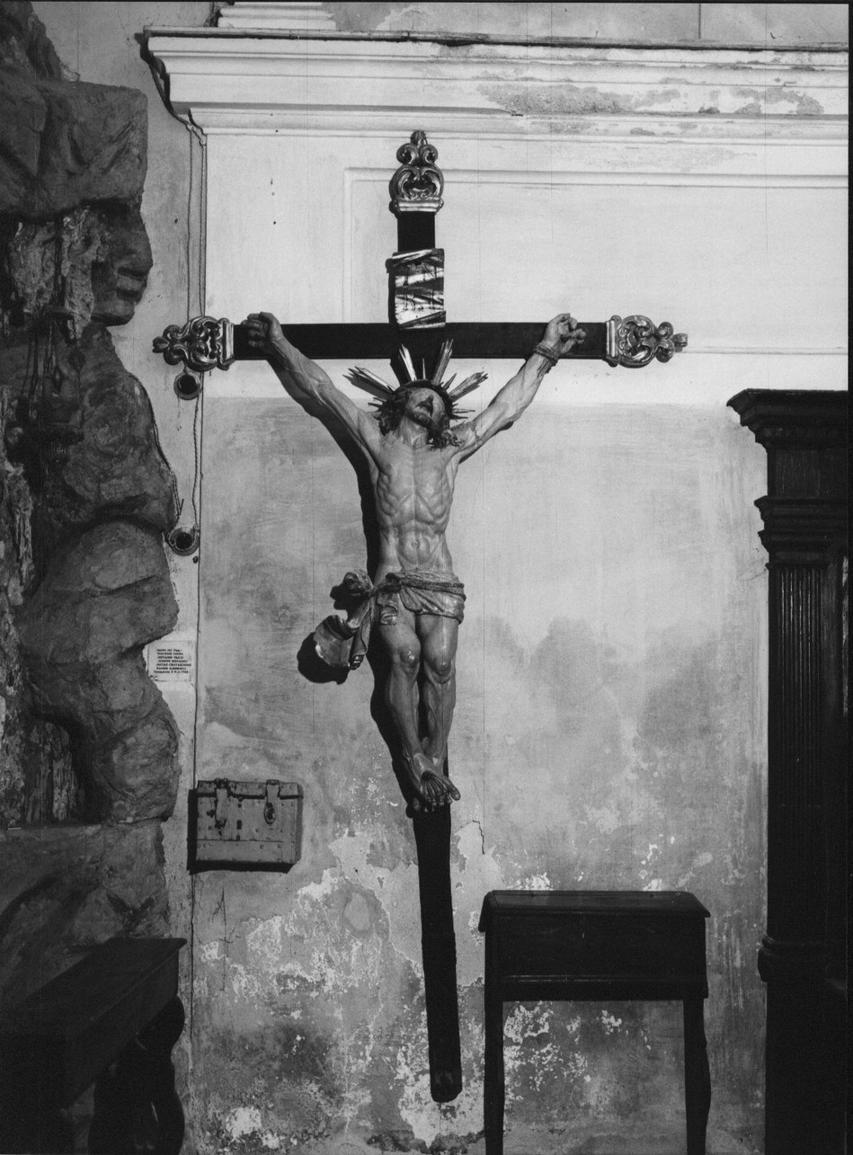 Cristo crocifisso (croce processionale, opera isolata) - bottega ligure (sec. XVIII)