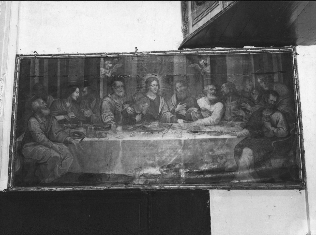 ultima cena (dipinto, opera isolata) - ambito italiano (sec. XVIII)
