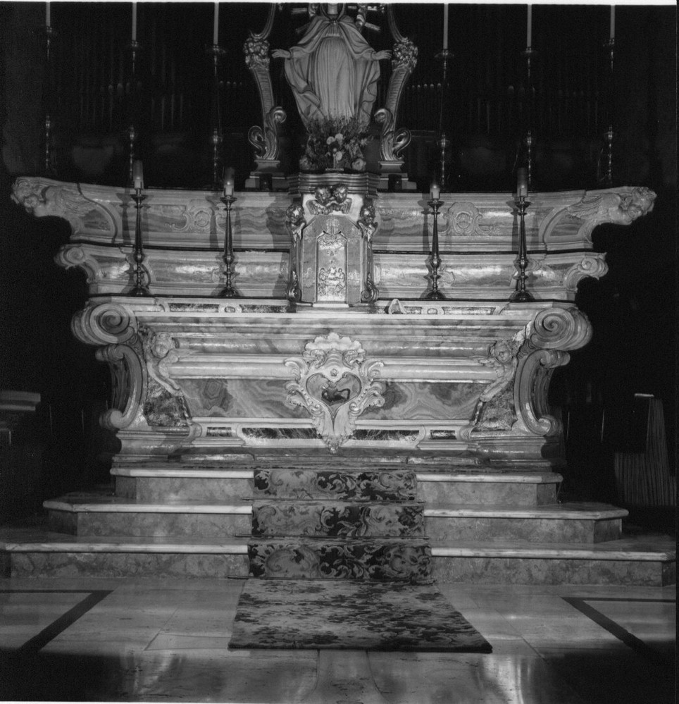 altare maggiore, opera isolata - bottega ligure (metà sec. XVIII)