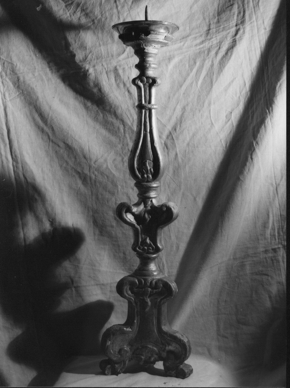 candeliere, serie - bottega ligure (fine/inizio secc. XVIII/ XIX)
