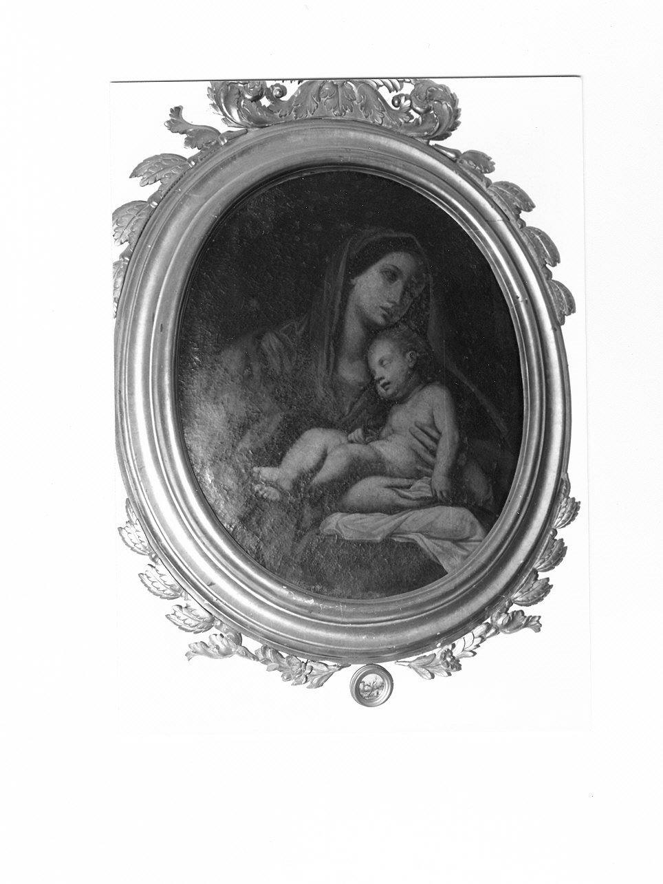 Madonna con Bambino (dipinto, opera isolata) - ambito emiliano (?) (sec. XVII)
