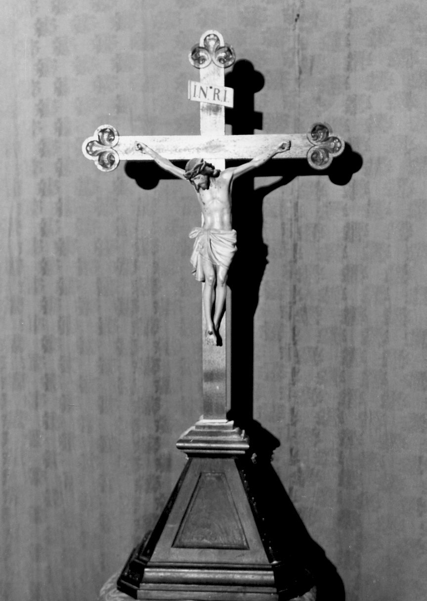 Cristo crocifisso (crocifisso, serie) - bottega ligure (metà sec. XIX)