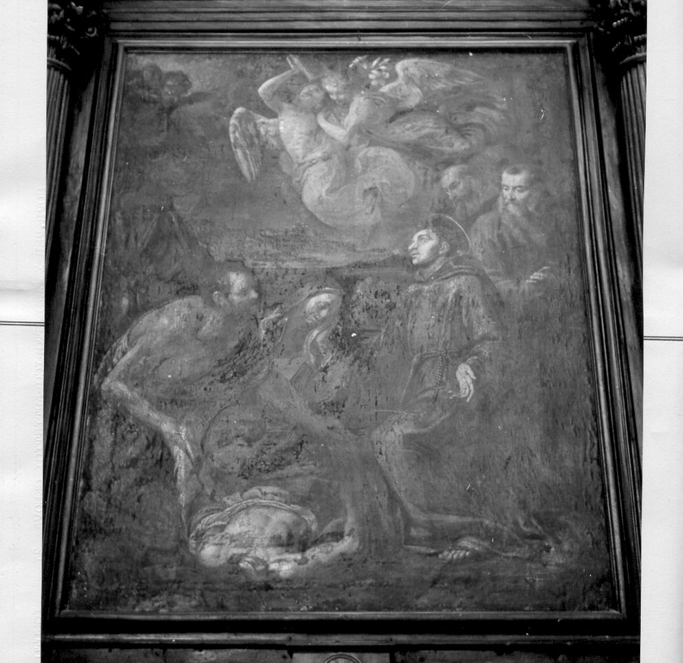 Sant'Antonio da Padova resuscita un giovane (dipinto, opera isolata) - ambito ligure (prima metà sec. XVII)