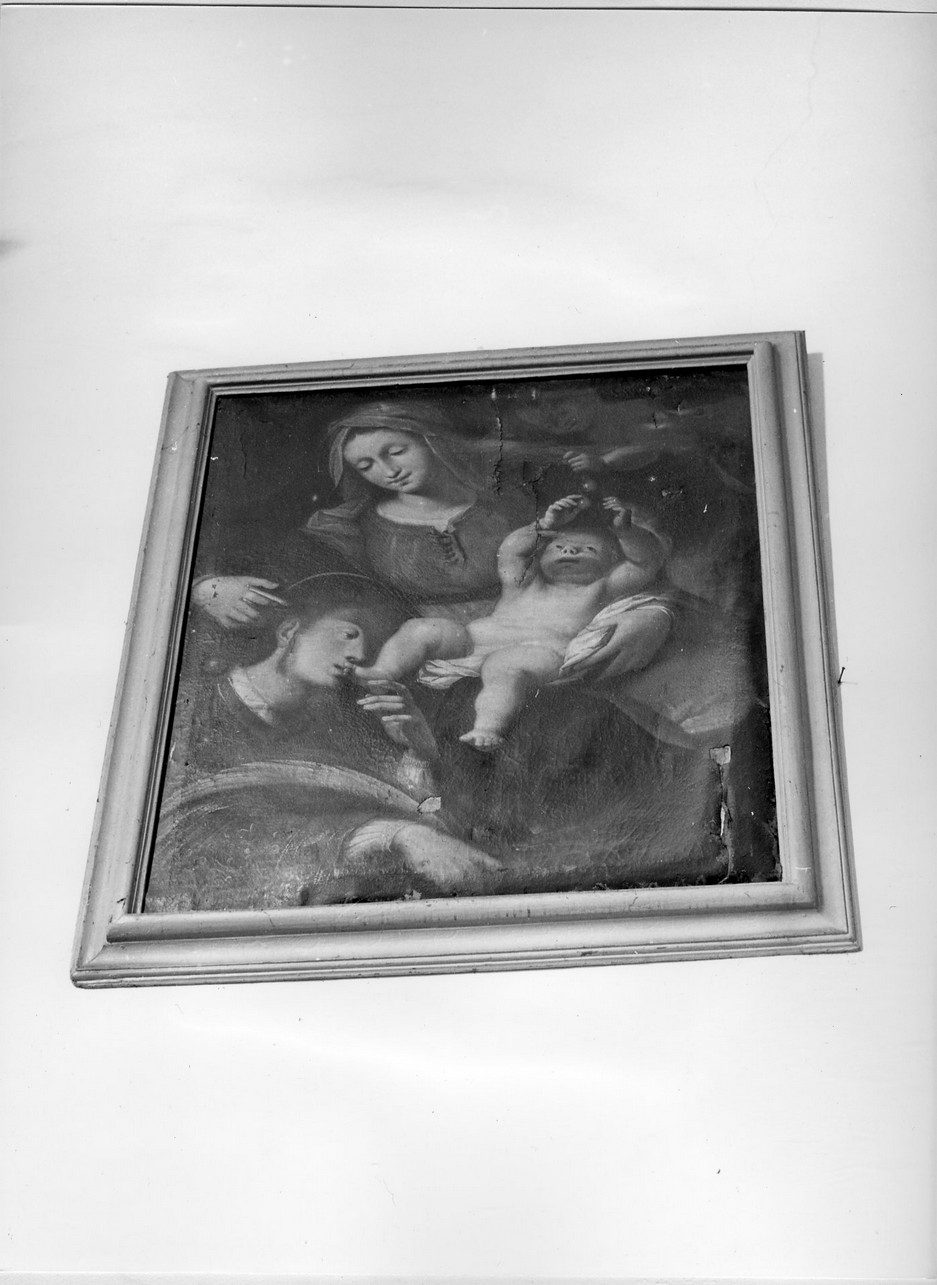 Madonna con Bambino e Sant'Antonio (dipinto, opera isolata) - ambito ligure (prima metà sec. XVII)