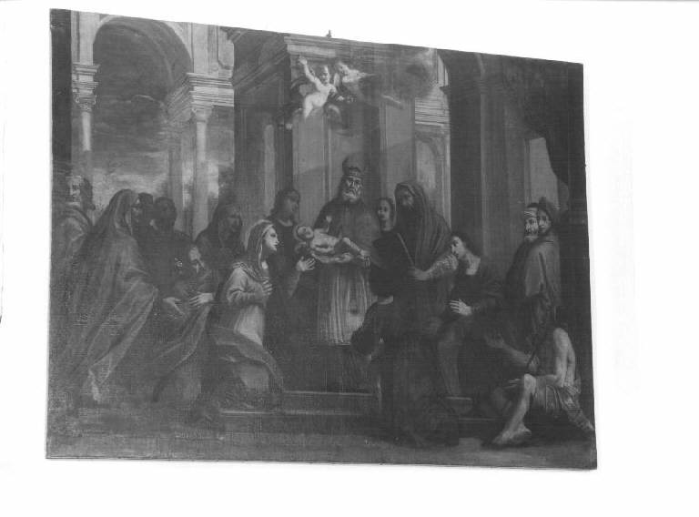 presentazione di Gesù al tempio (dipinto) - ambito genovese (metà sec. XVII)