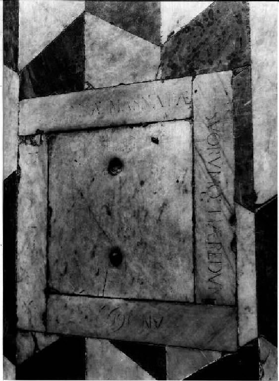 lapide tombale - bottega genovese (fine sec. XVII)