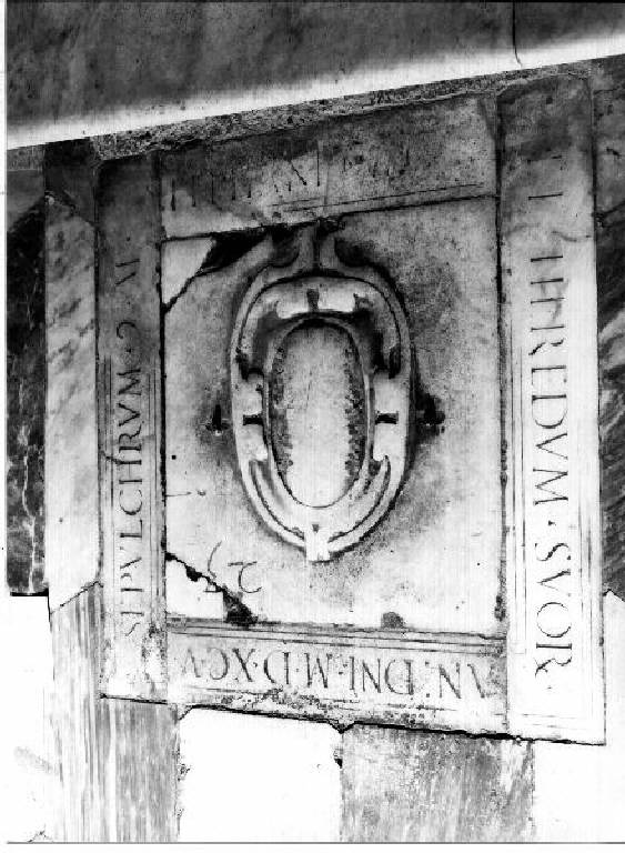 stemma (lapide tombale) - bottega genovese (fine sec. XVI)