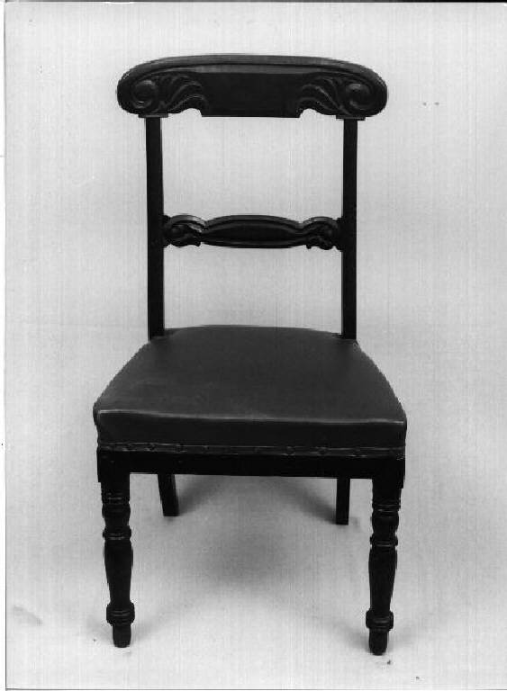sedia - bottega genovese (fine/inizio, metà secc. XIX/ XX, sec. XX)