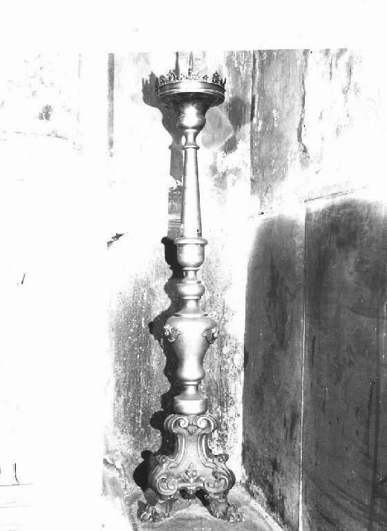 candelabro, opera isolata - bottega genovese (seconda metà sec. XIX)