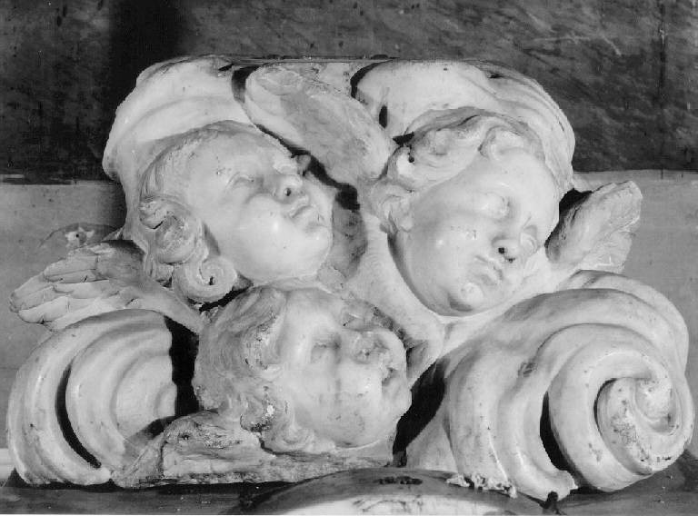 cherubini (gruppo scultoreo, elemento d'insieme) - bottega ligure (primo quarto sec. XIX)