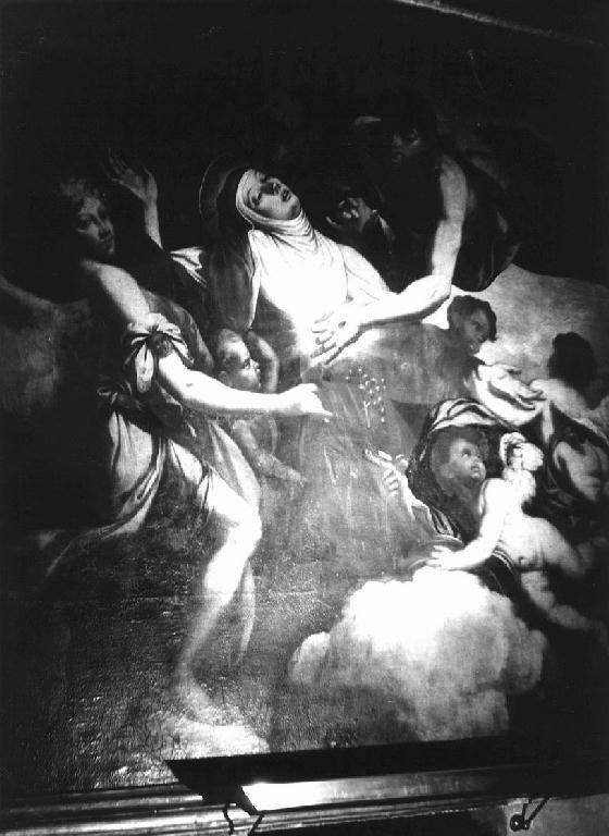 estasi di Santa Teresa d'Avila (dipinto, opera isolata) di Raggi Pietro Paolo (attribuito) (primo quarto sec. XVIII)
