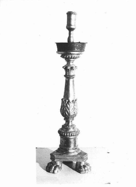 candelabro, serie - bottega ligure (prima metà sec. XIX)